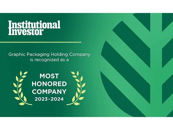Graphic Packaging fue reconocida como una de las Empresas más Distinguidas de los Estados Unidos por los premios 2023-2024 de Institutional Investors