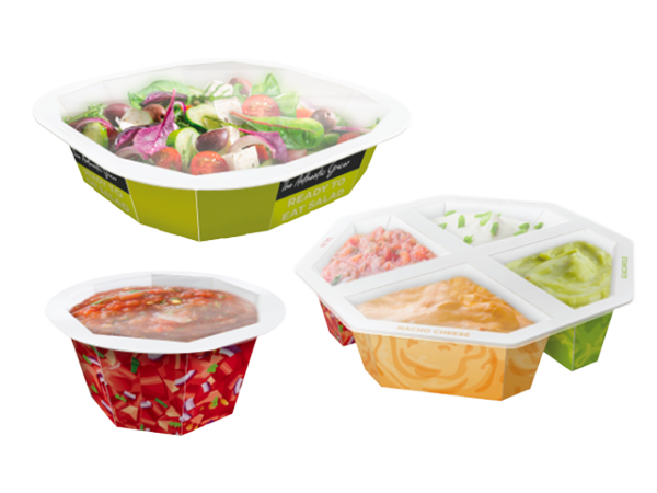 Bandeja PaperSeal™ Shape para alimentos listos para comer