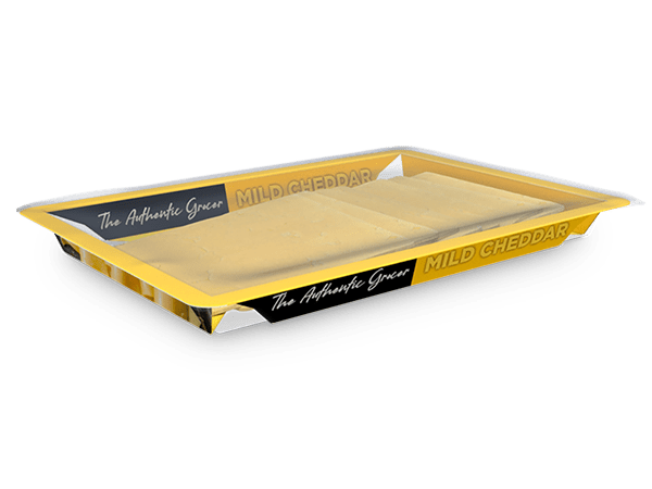 Bandeja PaperSeal Slice™ para embutidos y quesos rebanados