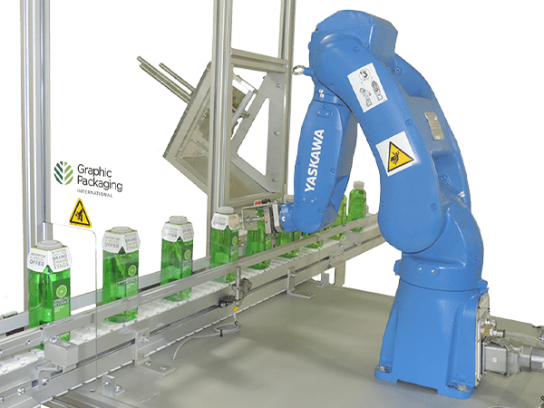 Máquina aplicadora robótica de etiquetas colgantes