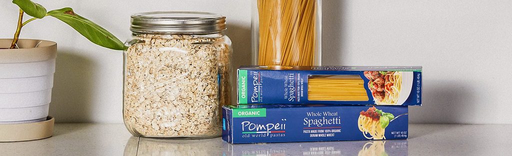 Empaque de espaguetis con caja de cartón con ventana