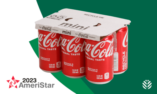Hemos recibido el premio AmeriStar Award del Institute of Packaging Professionals por nuestra colaboración con Liberty Coca-Cola Beverages.