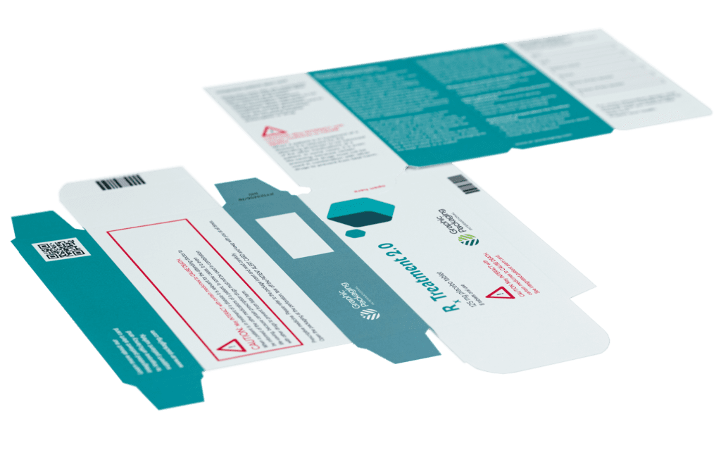 Un primer plano de un paquete de folletos plano e integrado