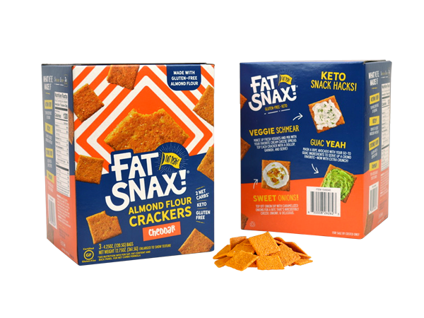 Fat Snax reduce el uso de material con paquete para galletas para la distribución de clubes