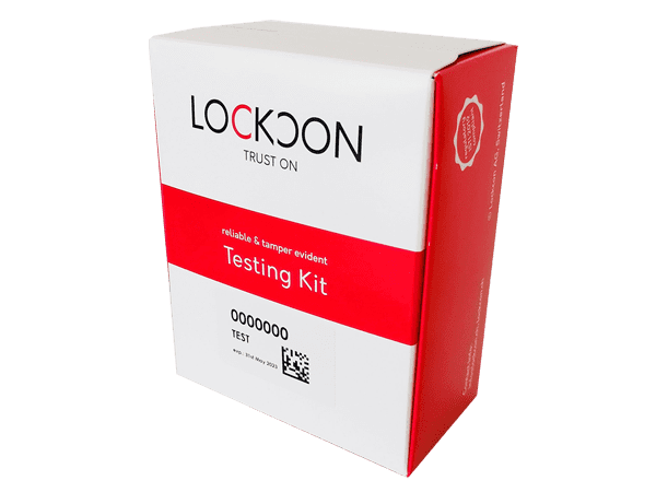 Lockcon asegura kits de prueba con una caja con precinto de seguridad de Graphic Packaging